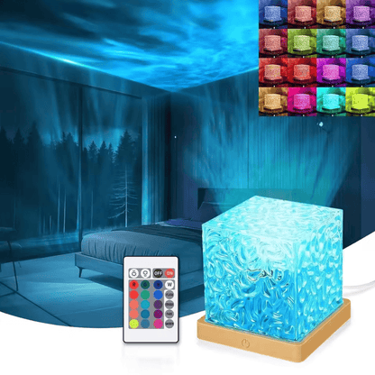 Lampe vagues aurora en cristal ™ 16 couleurs magiques