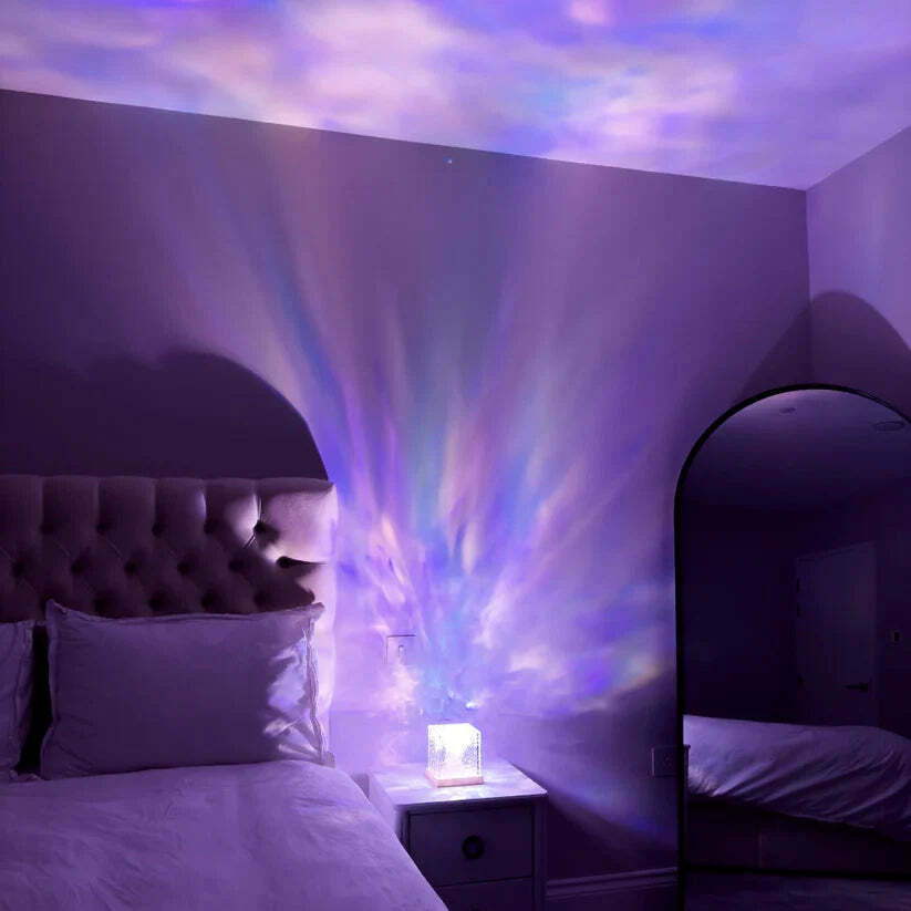 Lampe vagues aurora en cristal ™ 16 couleurs magiques